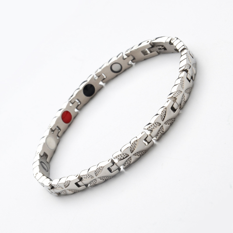 Estilo Vintage Estilo De Moda Geométrico Acero Titanio Enchapado Mujeres Pulsera Pulseras De Cadena Para Hombre display picture 6