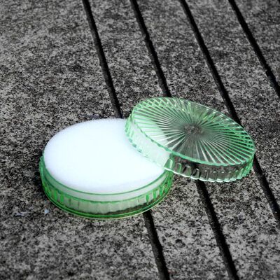 【10件包邮】环保塑料小圆透明湿手器财务专用点钞润手海绵包邮