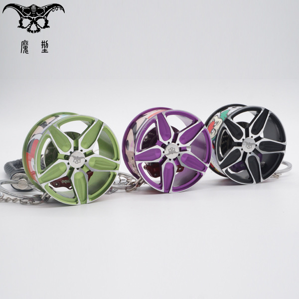 high-grade Leatherwear Leather Braided rope automobile Key buckle aluminium alloy Metal Key ring Accessories Pendant gift gift