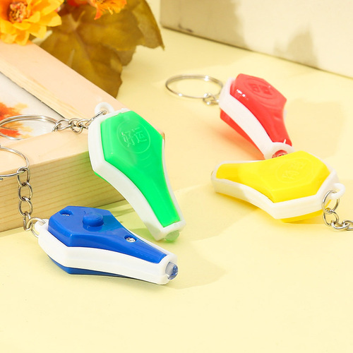 Factory direct selling banknote detector lamp portable fluorescent anti-counterfeiting code blue light purple light pen vase type keychain banknote detector