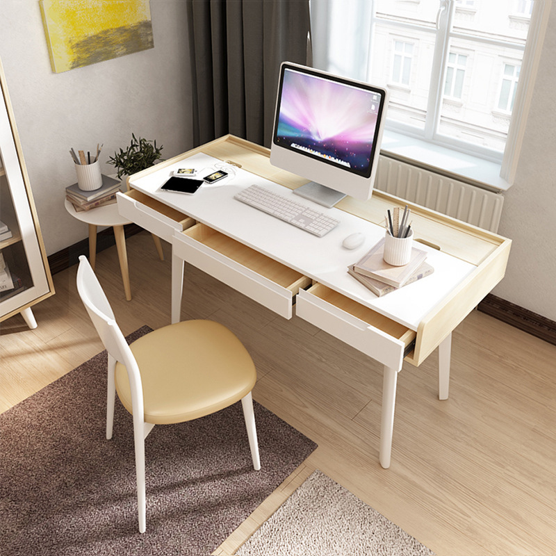 Manufactor Direct selling Northern Europe Plate Paint student Study The computer table to work in an office Desk Book tables and chairs combination 1.4 rice