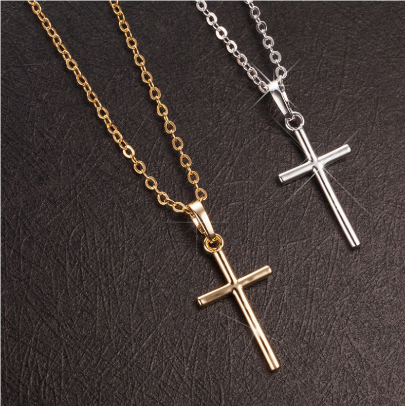 Fashion Simple Cross Alloy Necklace display picture 1