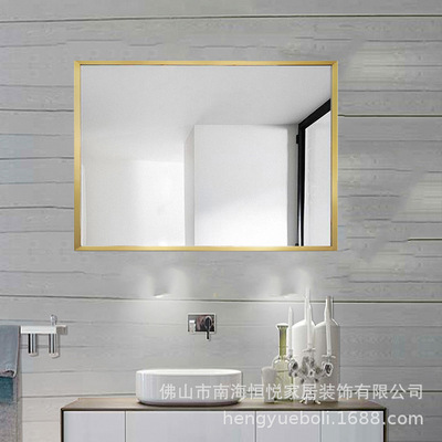 铁艺镜子 带框镜 专业厂家定制壁挂卫生间洗漱镜 穿衣试衣全身镜|ru