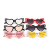 Children's fashionable high-end sunglasses heart-shaped heart shaped