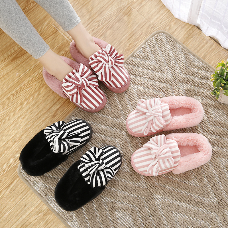 毛毛拖鞋女厚底冬季室内保暖时尚韩版高跟情侣居家居棉拖鞋冬天