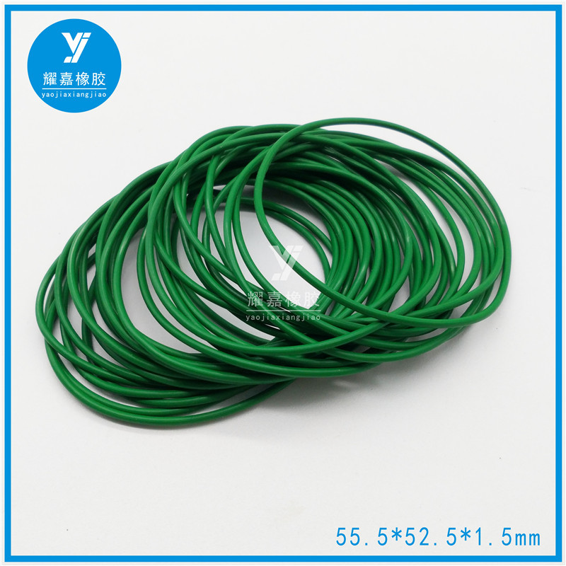 丁晴胶密封圈 绿色氟橡胶密封圈 防水圈 O型圈硅胶密封圈52.5*1.5