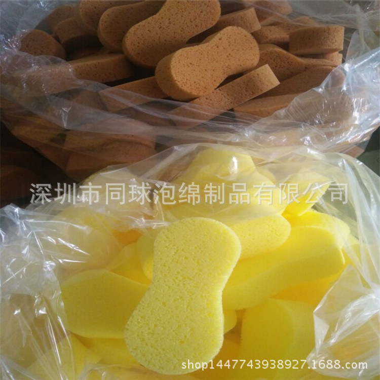 厂家供应50MM海藻海绵 瓷砖清洁用黄色珊瑚清洁海棉
