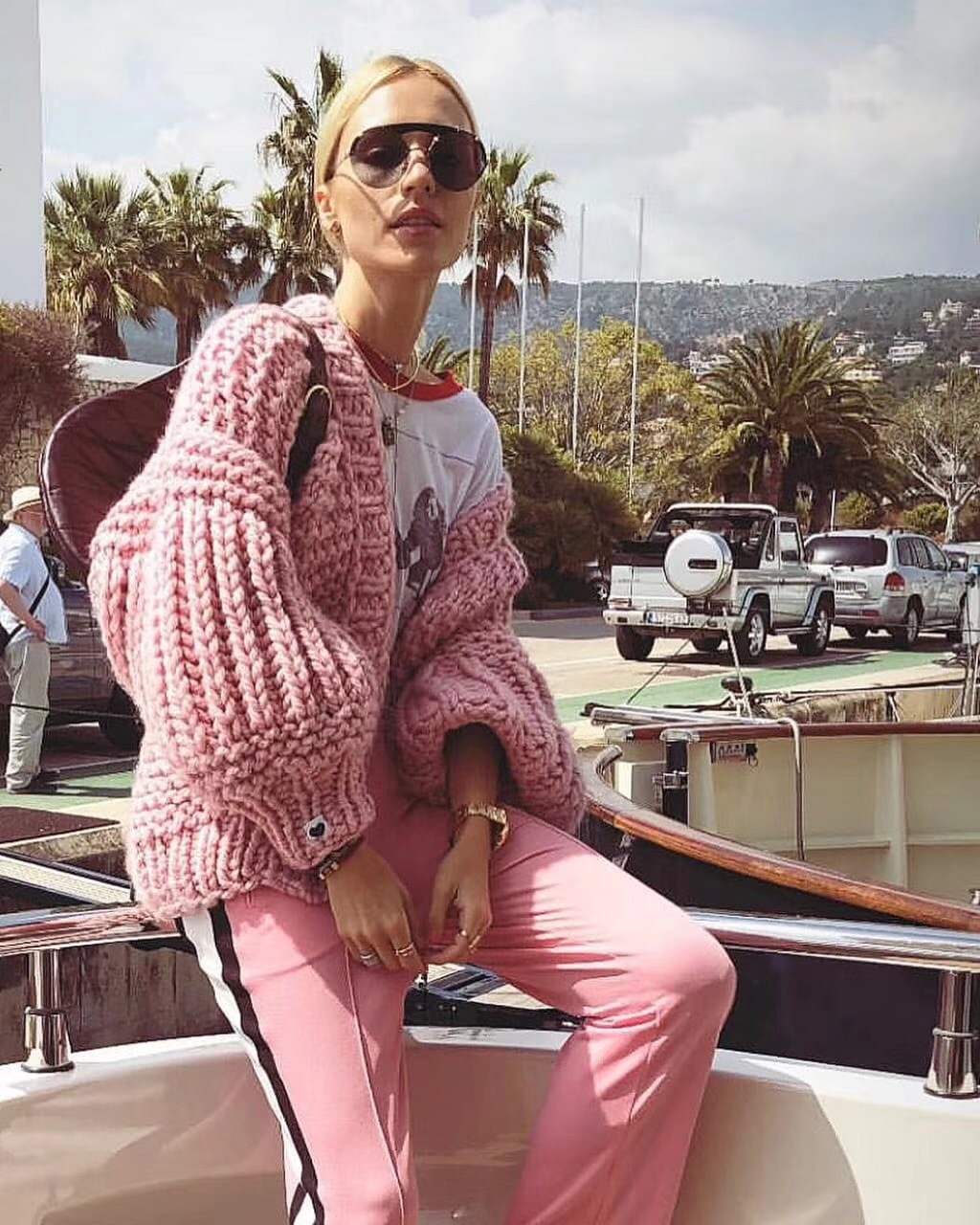 Knitted Cardigan Pink