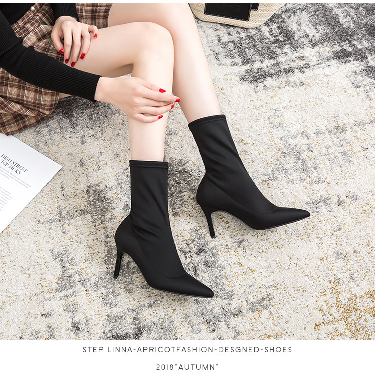 Bottes femme en Tissu - Ref 3354987 Image 9