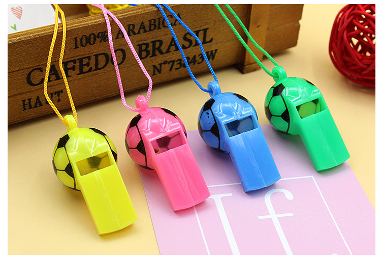 Color Plastic Football Whistle Referee Whistle Game Supplies display picture 6