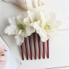 Hair accessory handmade, hairgrip for bride, flowered