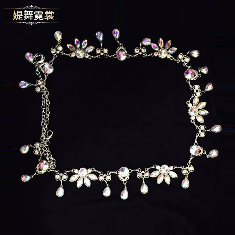 Новая поясная цепочка для танца живота аксессуары со стразами Талия для танцев моряков цветная хрустальная поясная цепочка устойчивая к царапинам Алмазная цепочка украшение для талии