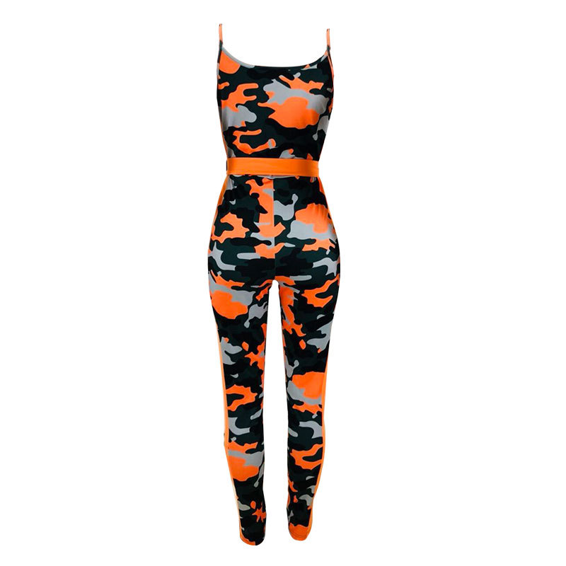 camouflage print jumpsuit Nihaostyles wholesale clothing vendor NSOJS76410