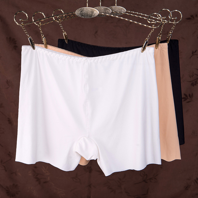 【三码可选】短款两分半女士无痕安全裤打底裤冰丝中腰性安全裤