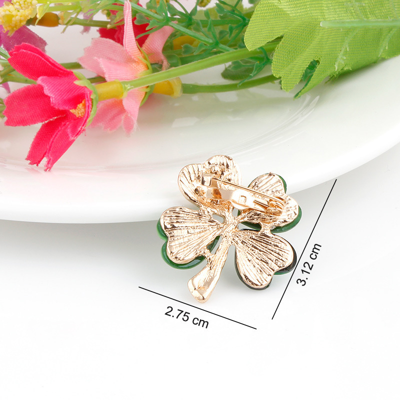 Rhinestone Design Simple Style Style Simple Style Pin Flower Alloy Rhinestone Artificial Gemstones Women's Brooches