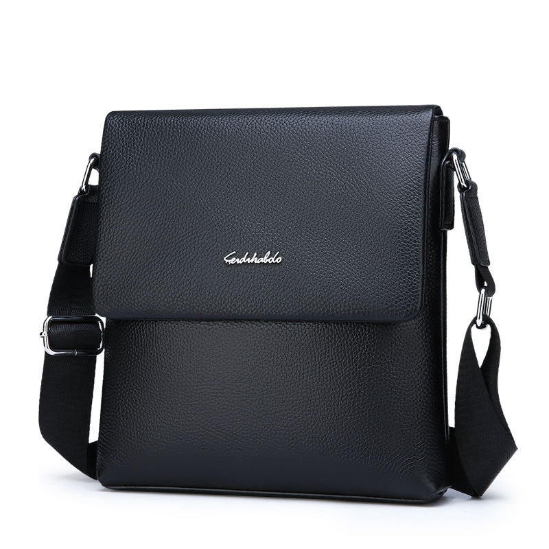 Sacoche Bandoulière Homme En Cuir Véritable Style Business_voghion.com