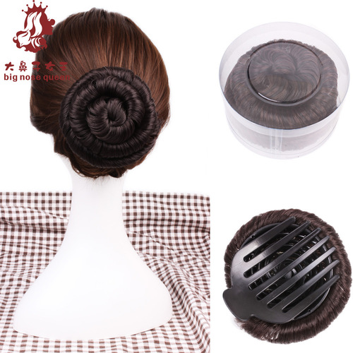 Big disc false hair bun package, bride bun hair package, claw clip hair flower package, ball hair bun package.