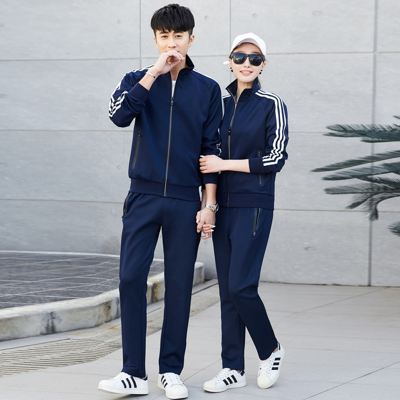 Leisure Lovers'Clothes 2020 new pattern Sports suit men and women Two piece set Athletic Wear team uniform Jersey Long sleeve