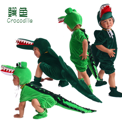 Factory direct sales of dance performance costumes for men, women and children, adult student drama short animal crocodile performance costumes