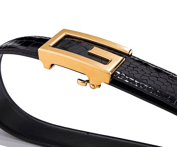 Elite quality double-sided import leather belt