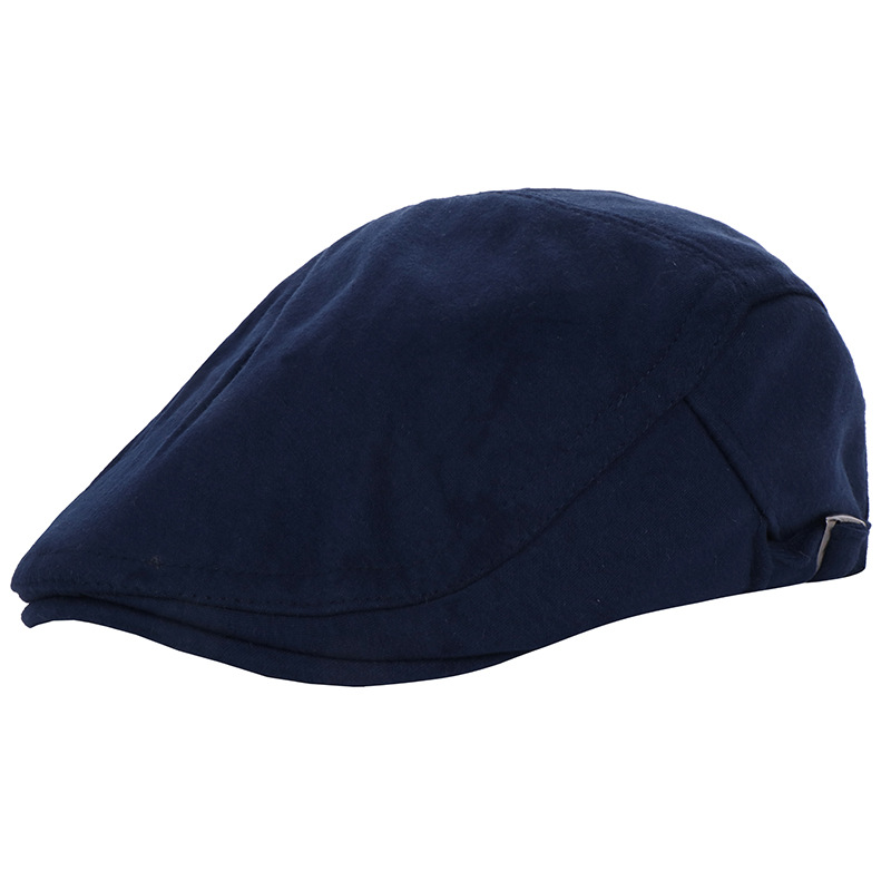 Men's Fashion Solid Color Beret Hat display picture 2