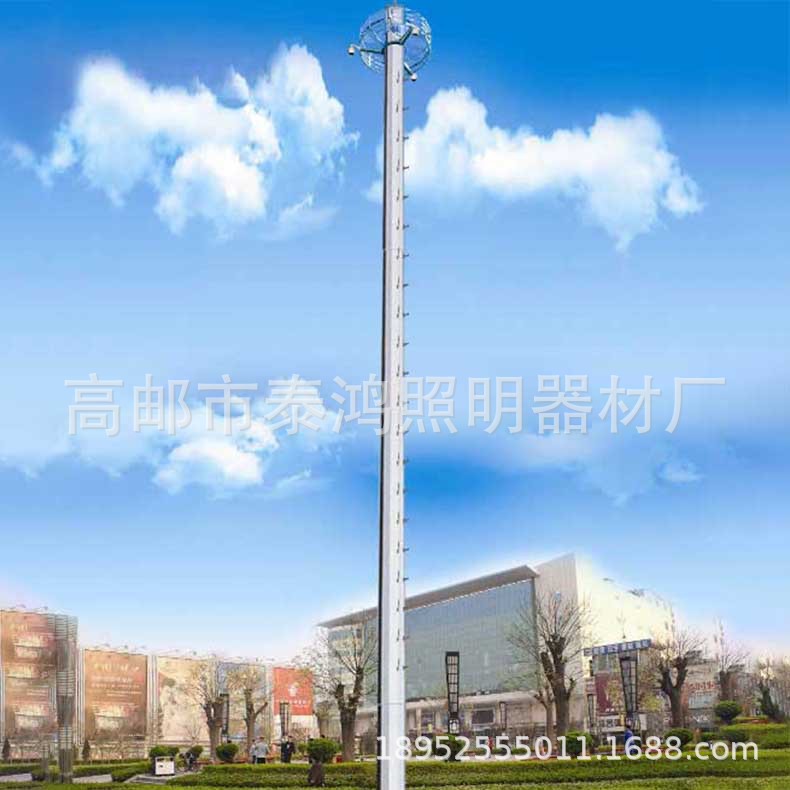 监控杆 厂家直销定制钢板热镀锌喷塑八角杆 电子警察360度监控杆