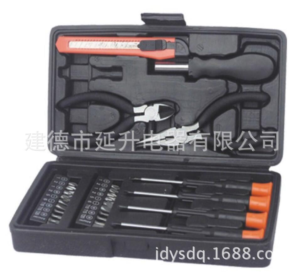 家用组合工具套装 电讯批家用组合工具套盒 塑盒装家用工具套装