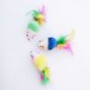 Hot -selling pet supplies Cat, toy, plush little mouse color feather manufacturer direct selling funny cat toy feather mouse