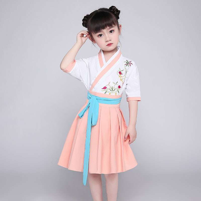 Girl Hanfu 2020 Autumn and winter Chinese style ancient costume Embroidery Photo Tang costume children 61 costume