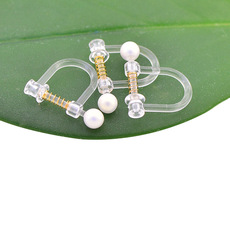 日本树脂环保不过敏新款日韩流行风格耳夹 耳夹带弹簧可调节耳夹