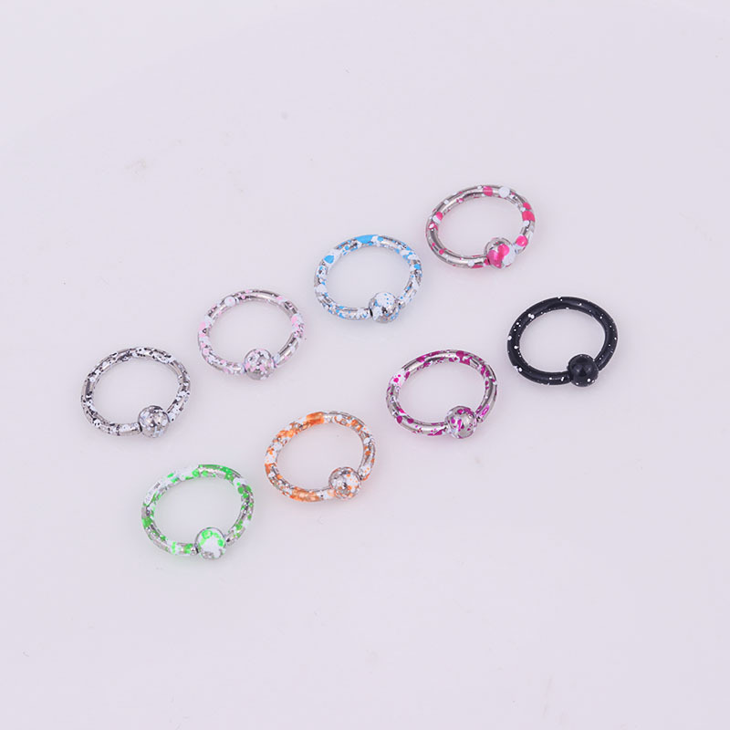 Hot Sale 8-color Paint Stainless Steel Body Piercing Jewelry display picture 3