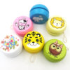 Wooden yoyo with butterfly, toy, lion, tiger, bee, 6cm, wire control