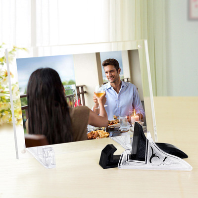 跨境现货 相框通用卡槽 工艺品平板照片展示托架 塑料底座 厂直销|ms