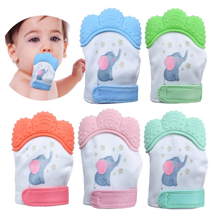 Tooth Rubber Gloves NEW Kids Baby Teeth Rubber Silicone Sensory Teether