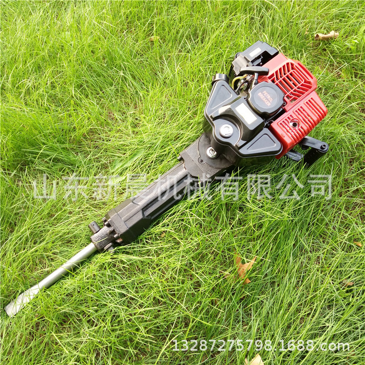 新款四冲程汽油镐 混凝土路面打眼机轻便型破碎锤镐机