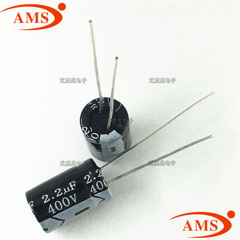 2.2UF 400V 体积8*12MM 直插电解电容 400V/2.2UF 全新正品现货