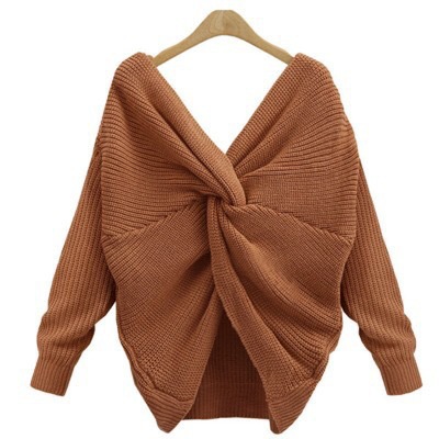 Suéter de punto de cuello redondo de longitud media para mujer, novedad de otoño e invierno 2025, ideal para el trabajo y el día a día, estilo transfronterizo, de Amazon.