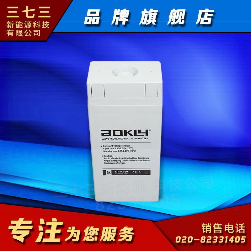 英德奥克莱阀控密封铅酸电瓶GFM200G 2v200AH aokly 深圳代理商