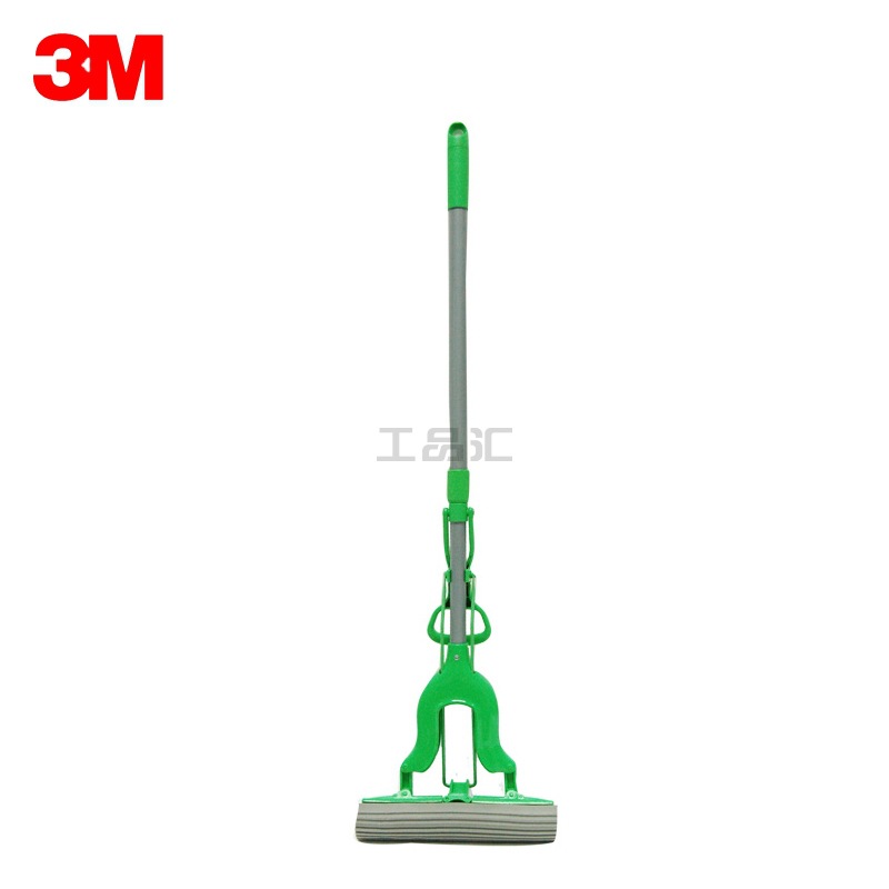 3M 思高 W3 轻盈蝶型多功能胶棉拖,绿/灰；W3棉拖把