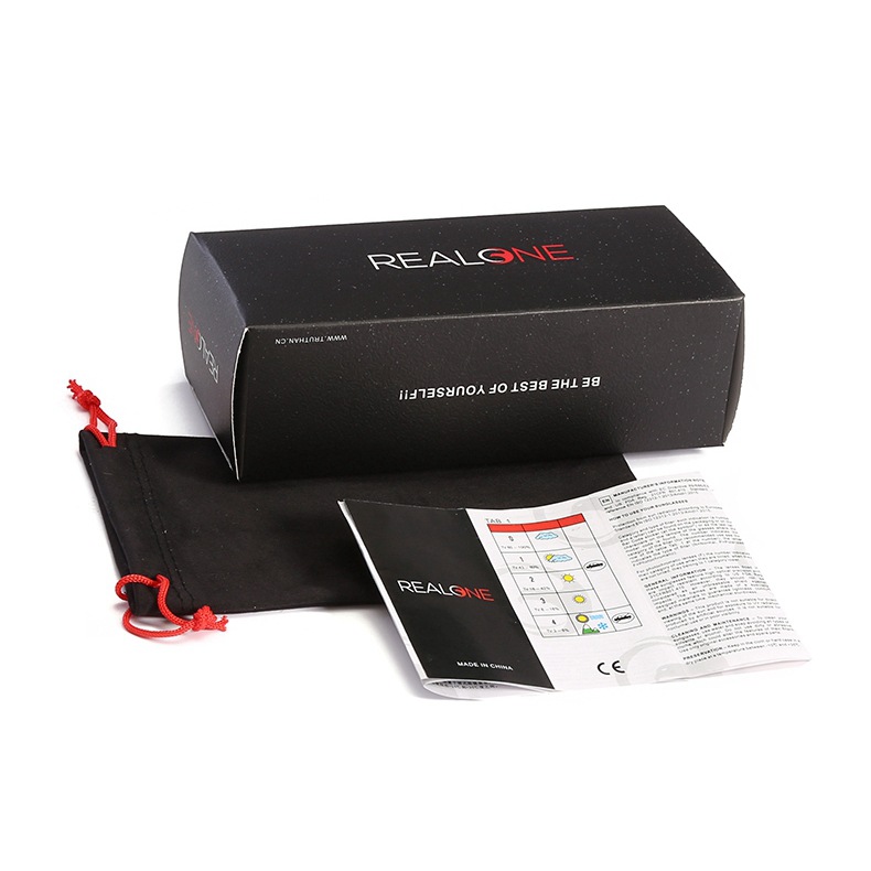 跨境电商太阳镜包装盒外贸出口可折叠纸盒REALONE眼镜盒品牌授权