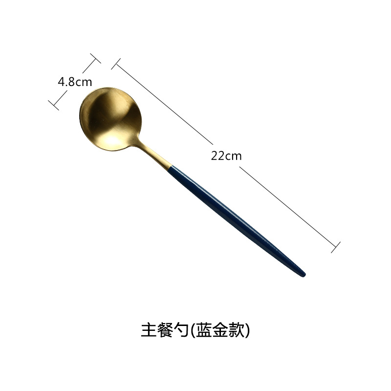 Cuchillo y tenedor de estilo occidental traje de cuchara Cuchillo y tenedor de acero inoxidable 304 de metal