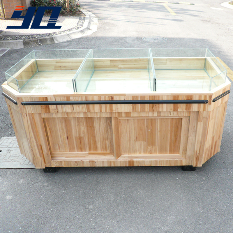 yq媛琪定做超市货架 蜜饯柜 粮油中岛柜 超市木质货架 展示端头