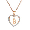 Fashionable necklace heart-shaped with letters, European style, simple and elegant design