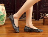 Malt Flower 2020 Spring New Women's Shoes Hanfu Fang low -heeled embroidered cheongsam Single shoes Low heels light shoes