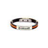 Silica gel bracelet, accessory suitable for men and women stainless steel