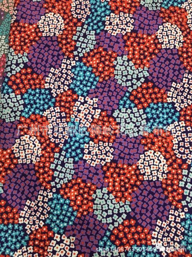 花之春涤纶牛津布花卉水洗布PU印花购物袋背包手提包面料厂家直销