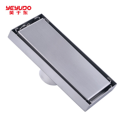 direct deal 304 thickening Stainless steel Strip Deodorant invisible the floor drain hotel Shower Room rectangle the floor drain