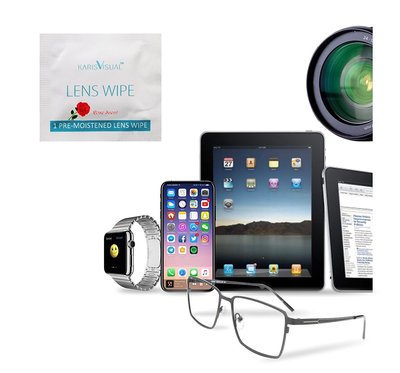 凱瑞視擦眼鏡紙 單反相機鏡頭紙 壹次性手機屏幕清潔布濕巾100片