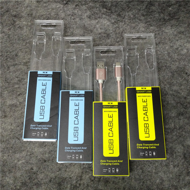 新款中性适用于数据线水晶盒通用包装工厂直销M18大量现货批发