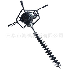 手提式树苗种植挖坑机 鸿祺植树挖坑机E 葡萄打桩挖坑机